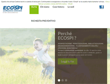 Tablet Screenshot of ecospi.it